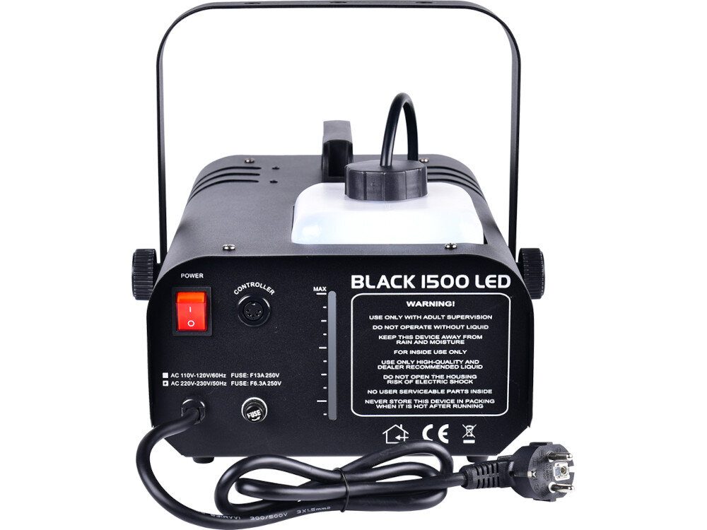 Wytwornica dymu LIGHT4ME Black 1500 LED - zdjęcie 2