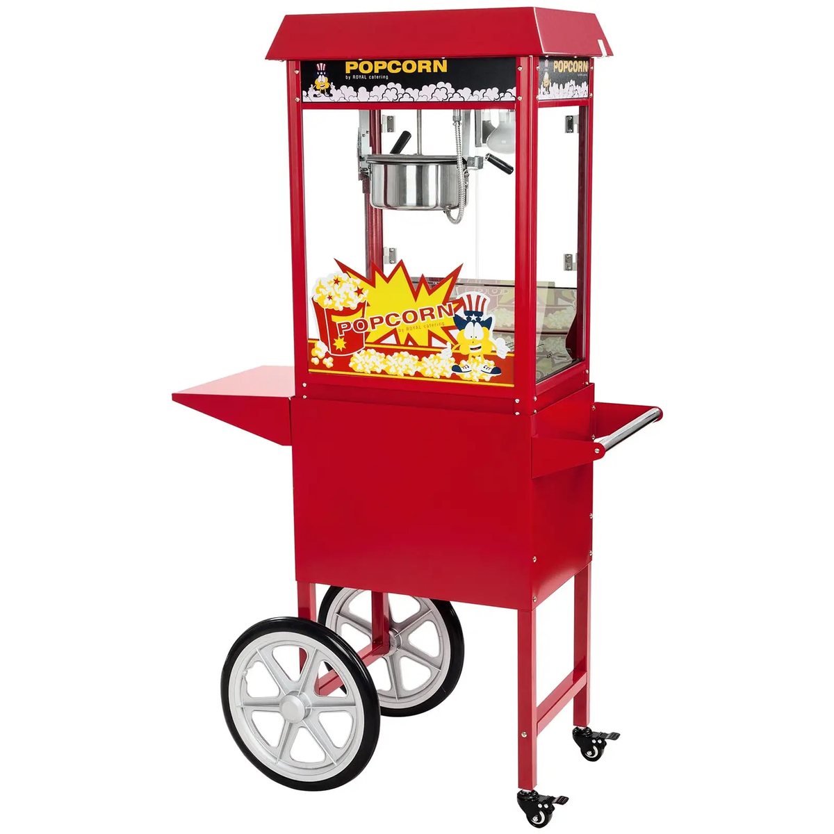 Maszyna do popcornu Royal Catering na wózku jezdnym – wynajem Warszawa